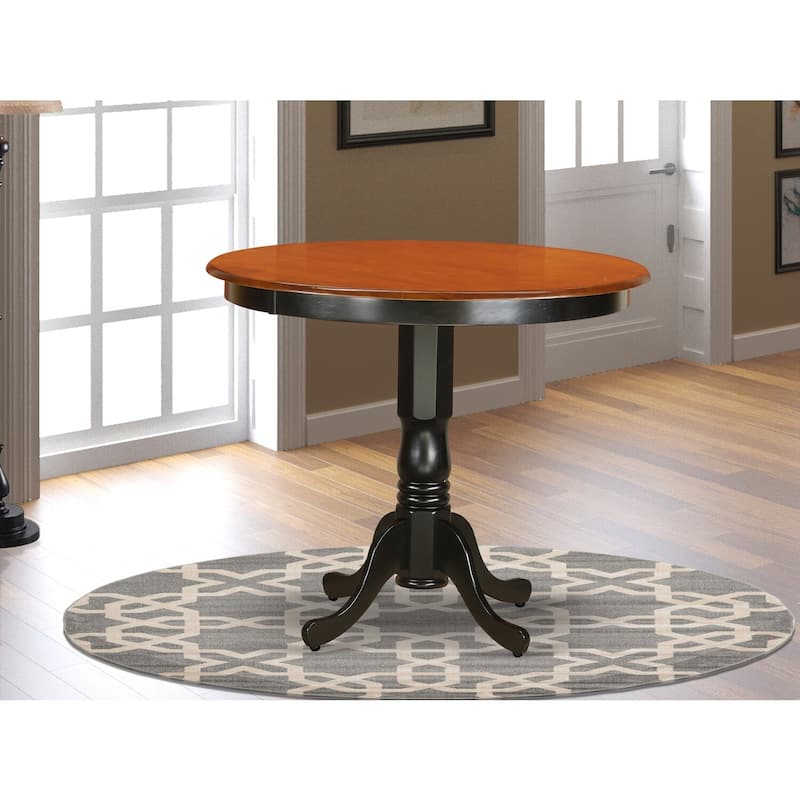 Counter Height Pub Dining Table 42x42 Inch - Square Gathering Table with Buttermilk Cherry Finish - 42