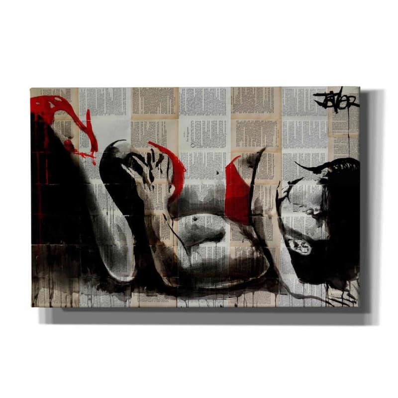 Epic Graffiti 'Lust In Red' by Loui Jover, Canvas, Wall Art - 18x12
