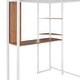 preview thumbnail 27 of 37, Metal Loft Bed With 2 Shelves And One Desk
