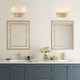 preview thumbnail 27 of 30, Modern 3-Light Gold Bathroom Vanity Light Fabric Wall Sconces