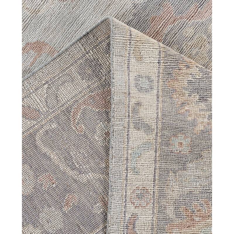 Oushak One-of-a-Kind Hand-Knotted Area Rug - Gray - 8' 1" x 9' 9"