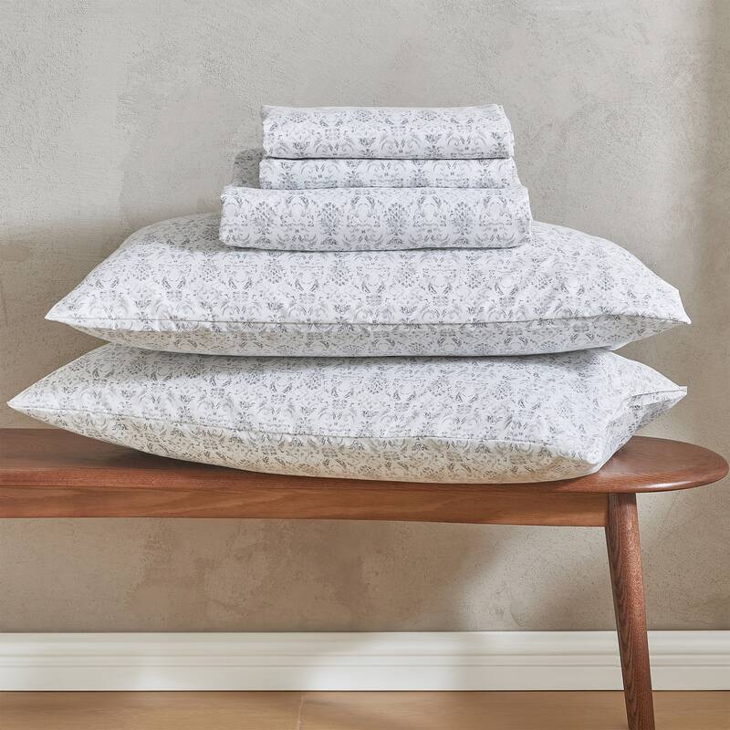 Patina Vie Maison Brushed Microfiber Floral Bloom Sheet Set