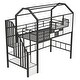 preview thumbnail 8 of 10, Metal Loft Bed with Storage Box