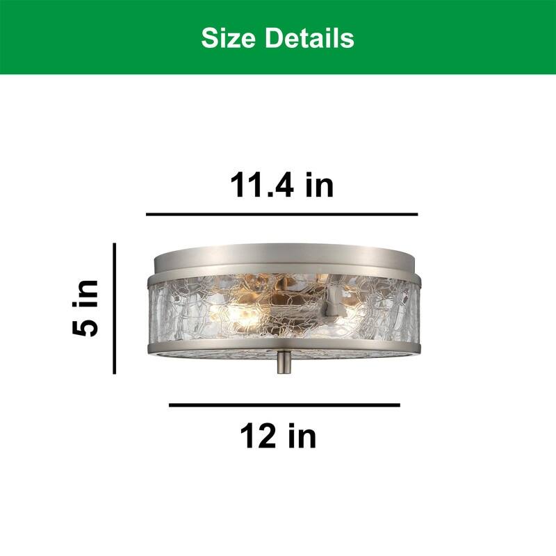 2 Light ceiling light silver light fixtures bathroom glass, metal kitchen light