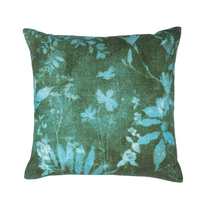 Villa by Classic Home Spartina Linen Blend Throw Pillow - Feather Down - 22x22 - Accent - Green