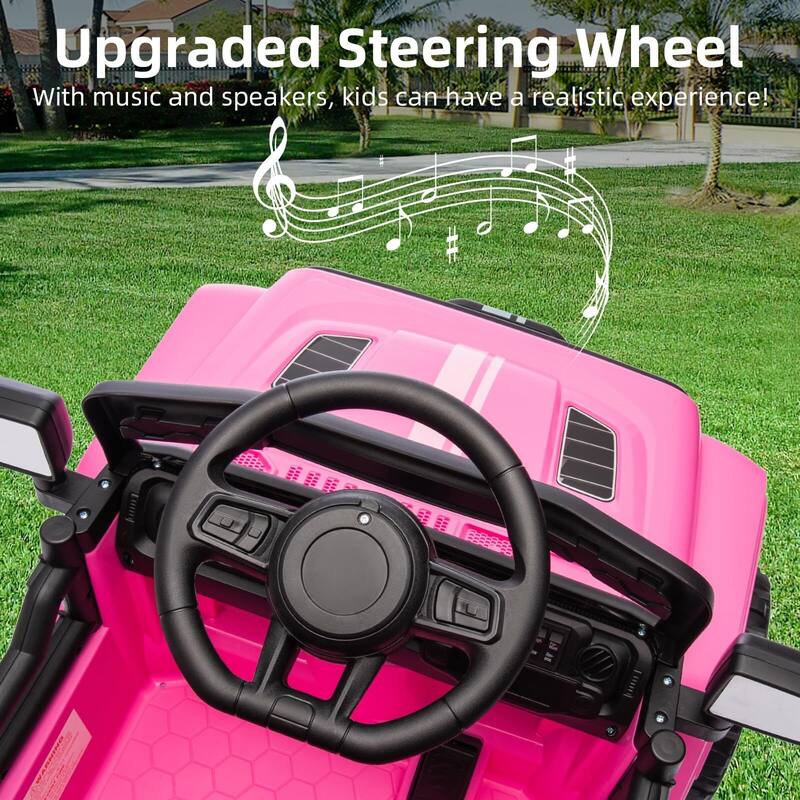 Ride On Truck for Kids, 12V Battery Powered Toy Car with Remote Control