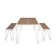 preview thumbnail 11 of 30, The Novogratz Poolside Collection Paulette Outdoor Table and Bench Set