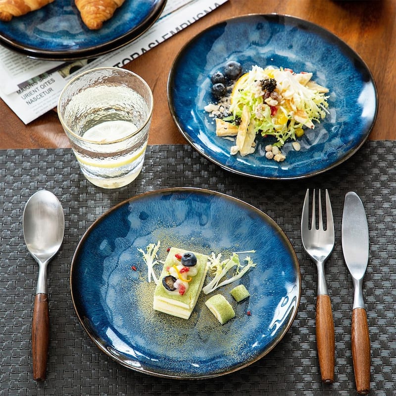vancasso Starry 4-Piece Stoneware Dessert Plate