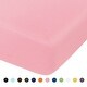 preview thumbnail 14 of 12, Microfiber Fitted Crib Sheet Ultra Soft 28 x 52 Inches Pink