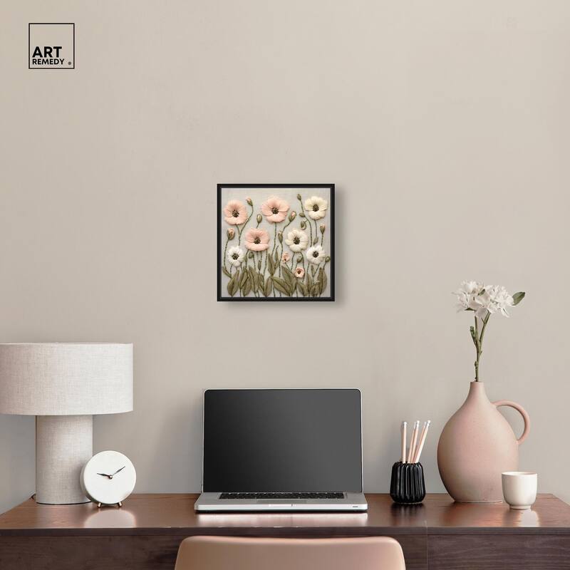 Stitched Serenity I Canvas by Art Remedy