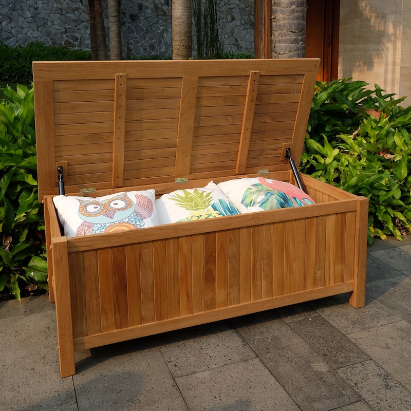 Cambridge Casual Kikori Teak 48-inch Teak Outdoor Storage Box