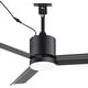 preview thumbnail 8 of 14, 42 Inch Outdoor Ceiling Fan with Light, Dimmable LED, Reversible DC Motor, 6-Speed Remote Control, Matte Black Patio Fan