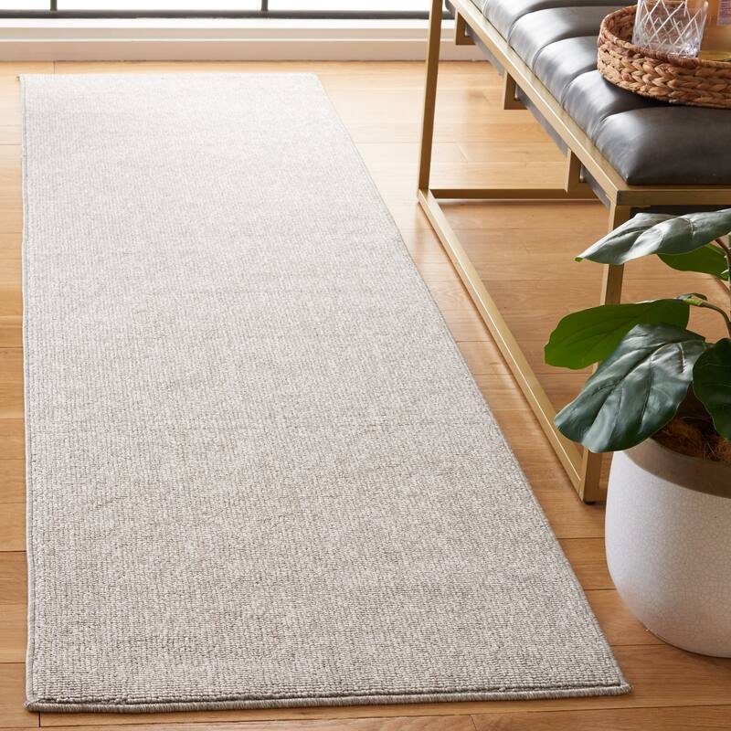 SAFAVIEH River Alcie Contemporary Solid Rug - 2'2" x 8' Runner - Grey