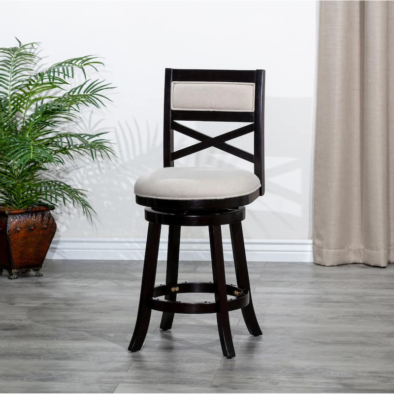 DTY Indoor Living Meeker X-Back Swivel Stool