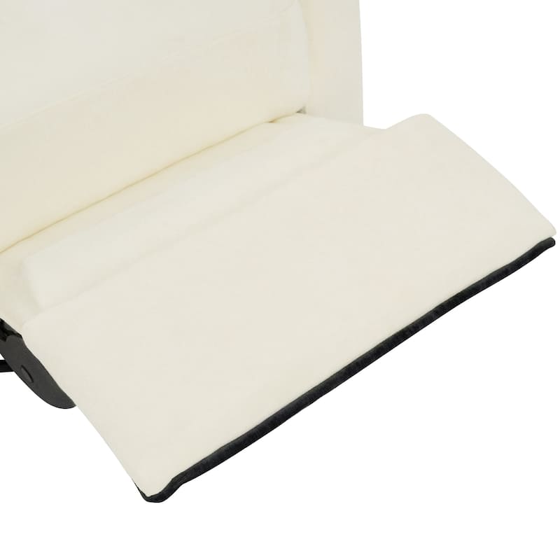 Christopher Knight Home - Nursery Recliner Modern Swivel Rocker Upholstered Recliner Chair with Dual Reclining Positions