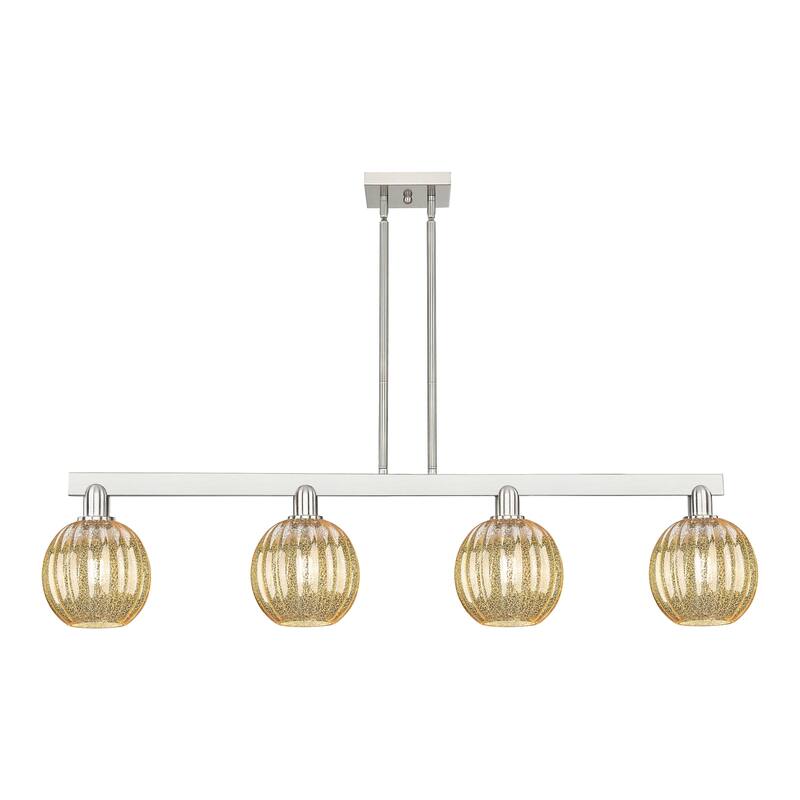 Innovations Lighting Urban Downtown - Preston - 4 Light 48" Globe Shade Stem Hung Island Light
