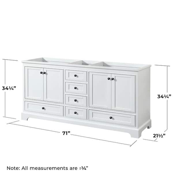 Wyndham Collection Deborah 71" Free Standing Double Wood Vanity