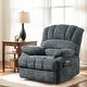 preview thumbnail 20 of 25, Chenille Large Electric Power Lift Massage & Heat, USB Port,Pockets BlueGrey