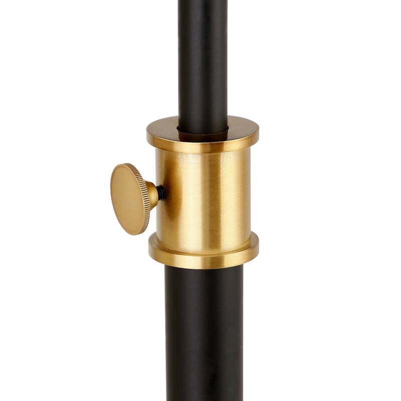 68 Inch Adjustable Floor Lamp with White Frosted Glass Shade for Reading