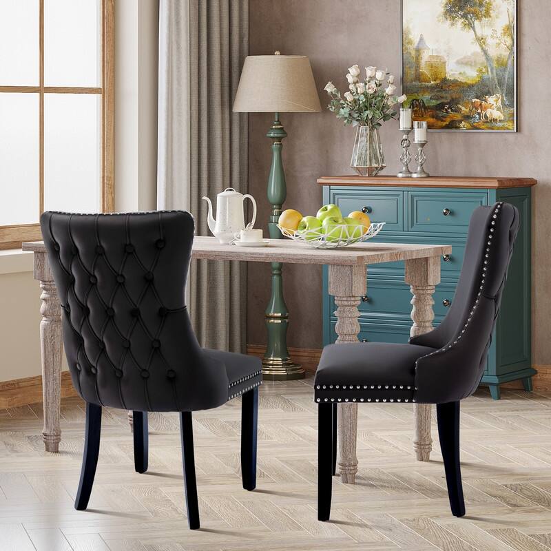 Upholstered Wing Back Dining Chair (Set of 4)