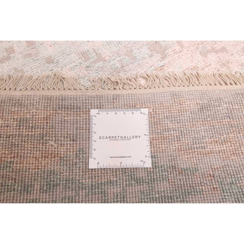 ECARPETGALLERY Hand-knotted Legacy Beige Silk, Wool Rug - 7'11 x 9'10