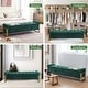 preview thumbnail 79 of 79, 66" Storage Bench King Size End of Bed with Double Lids and Gold Legs
