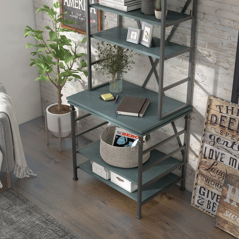 Rendrick Farmhouse Adjustable Shelves Bookcase by Furniture of America