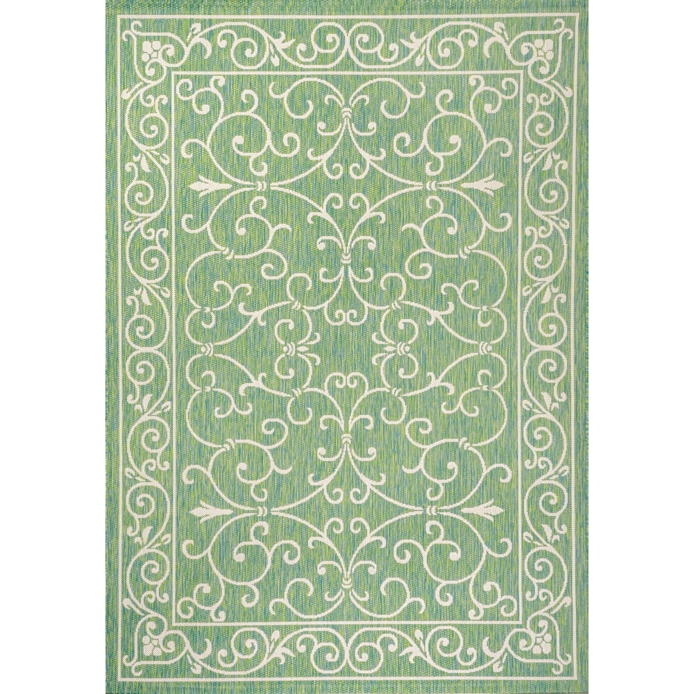 JONATHAN Y Filigree Textured Weave Indoor/Outdoor Area Rug
