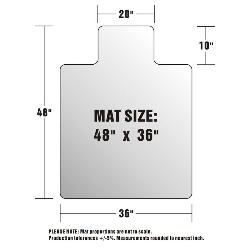 New Fashion PVC Studded Transparent Office Chair Mat Pads