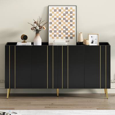 Modern Black Shoe Cabinet with Stylish Design for Living Room