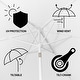 preview thumbnail 93 of 157, 9ft Tassel Patio Umbrella Auto-Tilt, Crank , by JONATHAN Y