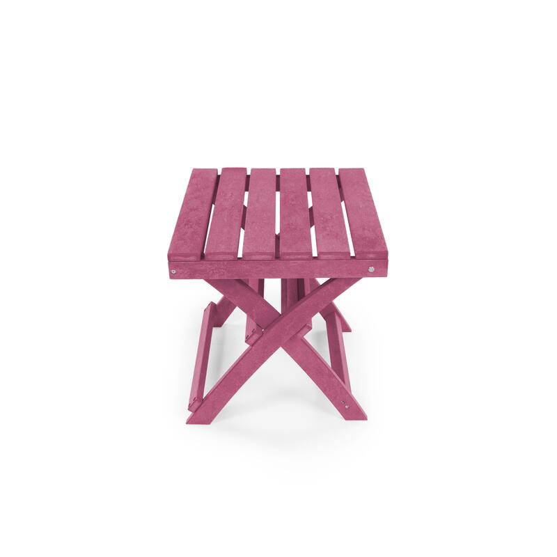 Versailles Quick Assembly All-Weather Outdoor Folding Patio Chair and Table Set - 3-piece