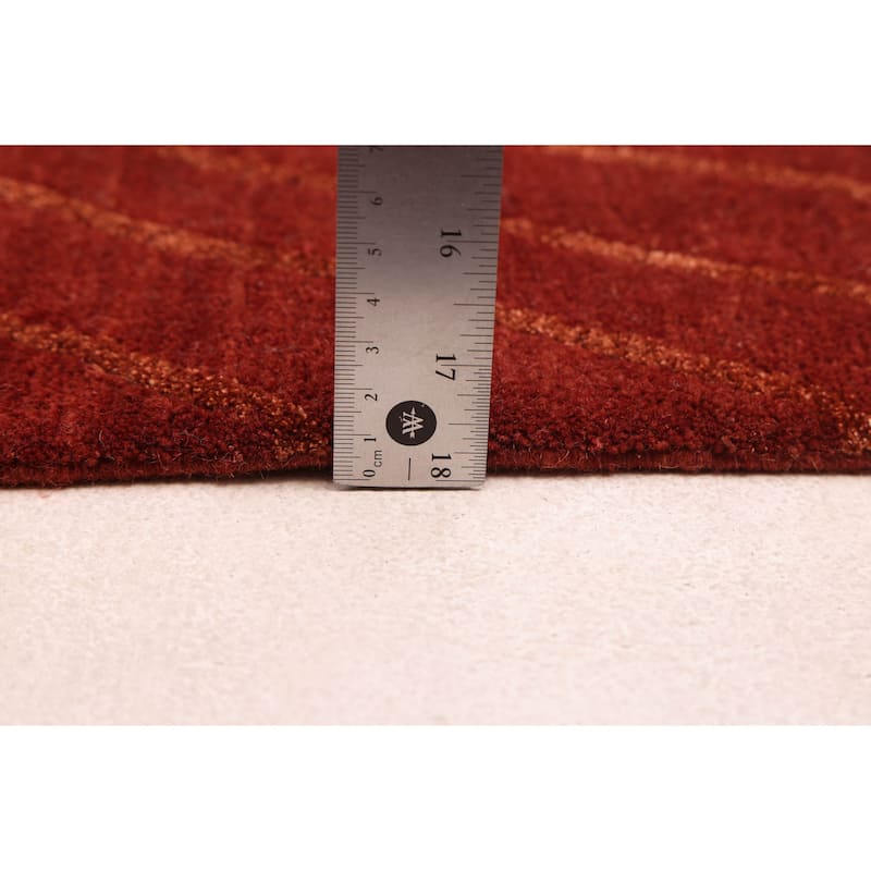 ECARPETGALLERY Hand-knotted Opulence Dark Copper Silk, Wool Rug - 8'0 x 9'11