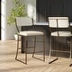 preview thumbnail 11 of 12, New Ridge Home Goods Mina Metal Modern Upholstered Bar Stool