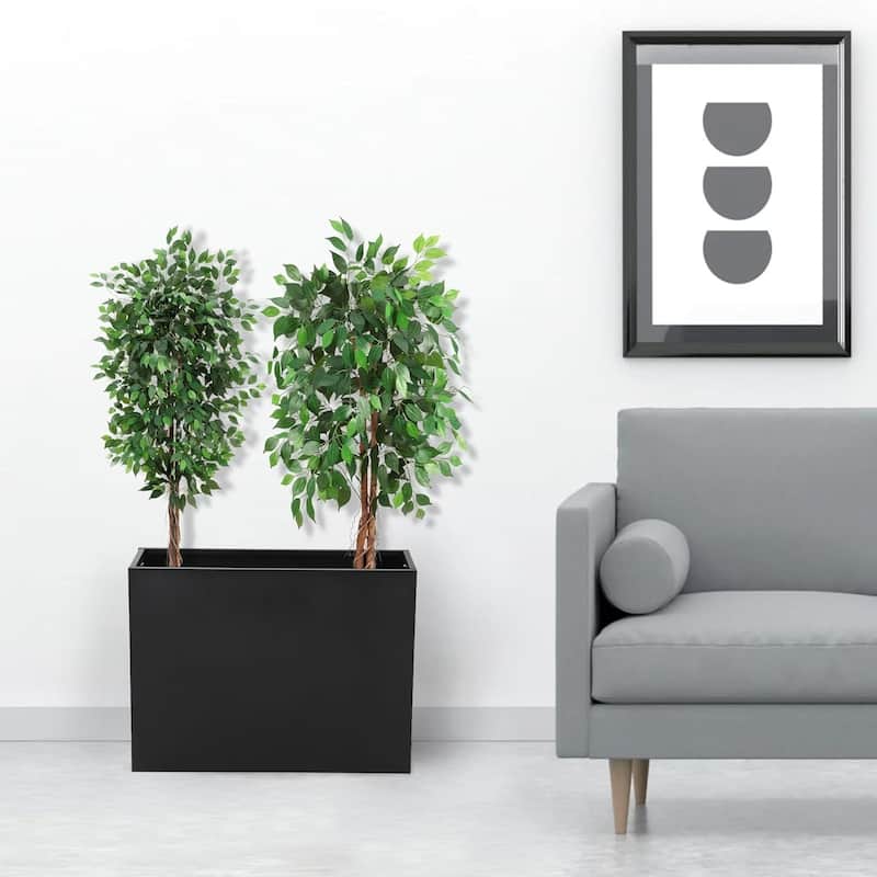 47x18x72inch Raised Garden Bed with Trellis with Drainage and Climbing Support