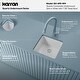 preview thumbnail 45 of 75, Karran Undermount Quartz Bar Single Bowl Sink