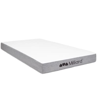 Milliard 5 in. Memory Foam Mattress - for Bunk Bed, Daybed, Trundle or Folding Bed Replacement (Twin)