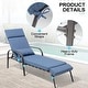 preview thumbnail 4 of 25, Patio Adjustable Chaise Lounge Chair with Cushion and Pillow for Outdoor & Indoor