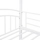 preview thumbnail 14 of 24, House Twin over Twin Metal Bunk Bed with Slide and Ladders, Black