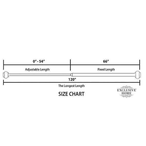 dimension image slide 0 of 3, ATI Home Acorn 1" Curtain Rod and Finial Set