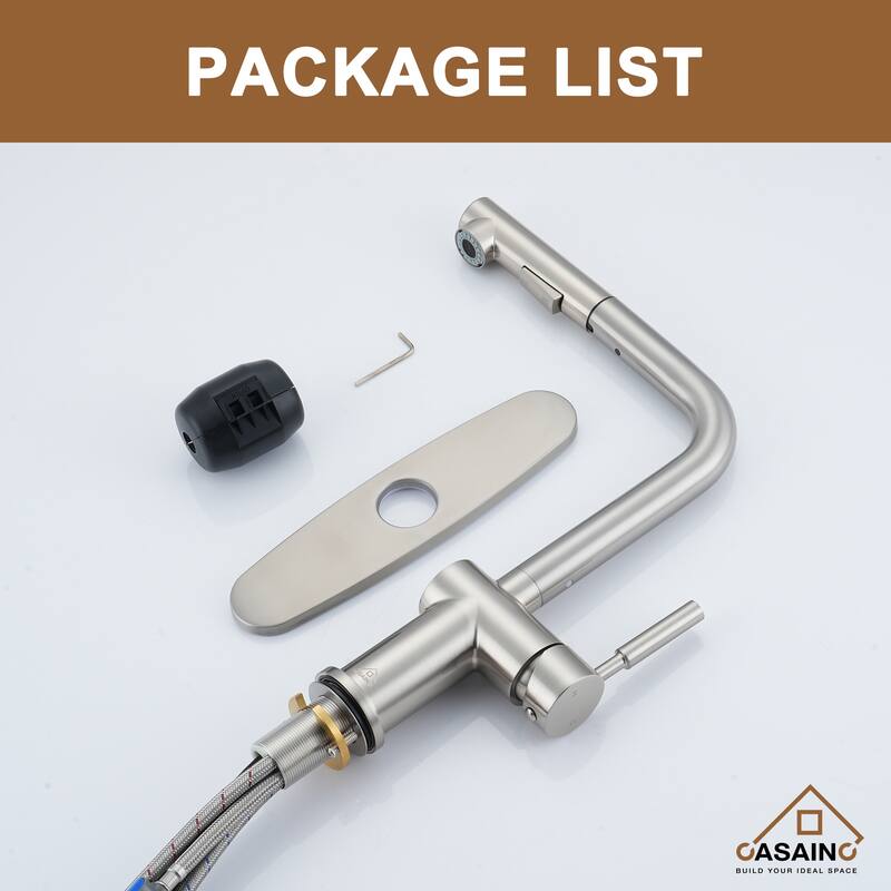 Single Handle Pull Out Sprayer Kitchen Faucet