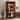 2-Door Wooden Wardrobe Armoire with LED and 4 Storage Shelves