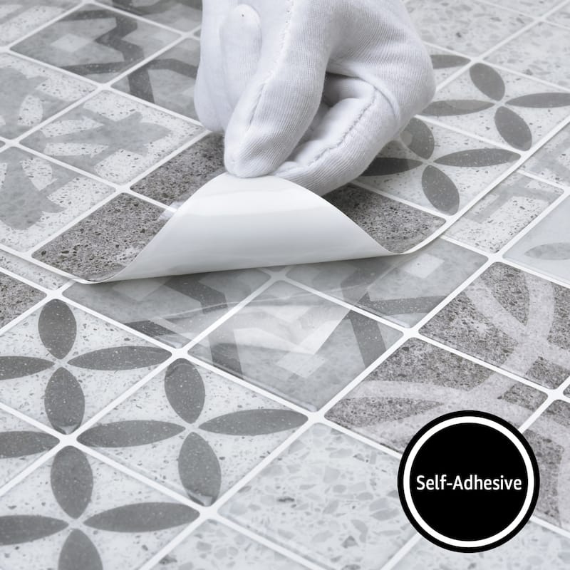 Art3d 11.8''X11.8'' Peel and Stick Backsplash Tile Stickers, Colorful Talavera Mexican Tile,(10 Sheets)