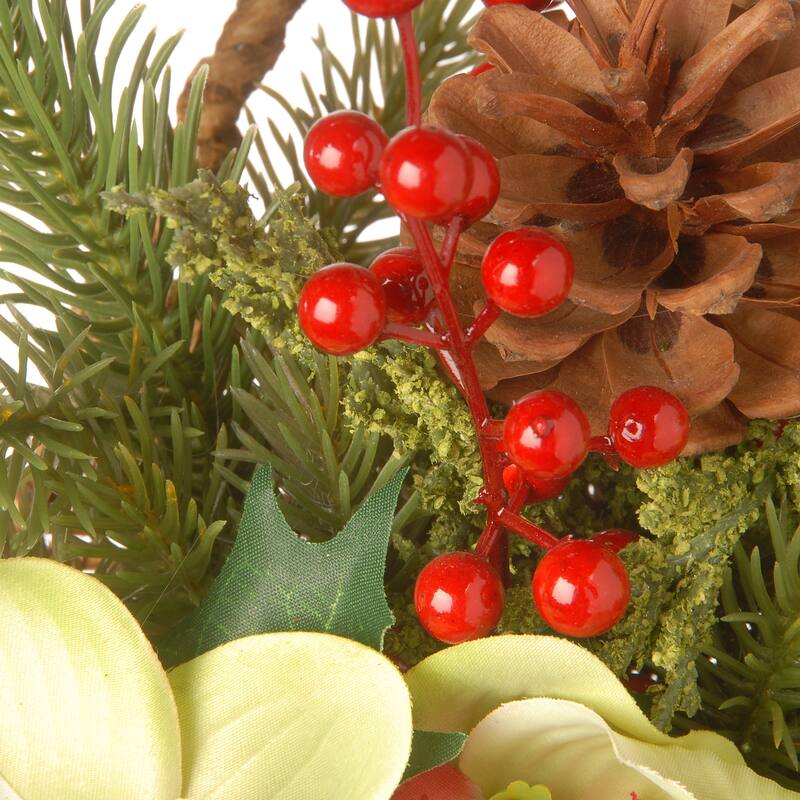 National Tree Company 11 in. Cymbidium Flower Wall Basket - 11 IN
