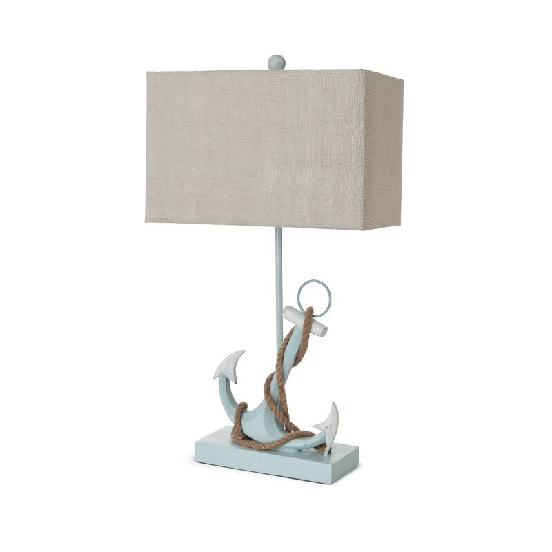 Lux Lighting Anchor Coastal Table Lamps (Set of 2) 3-Way Switch
