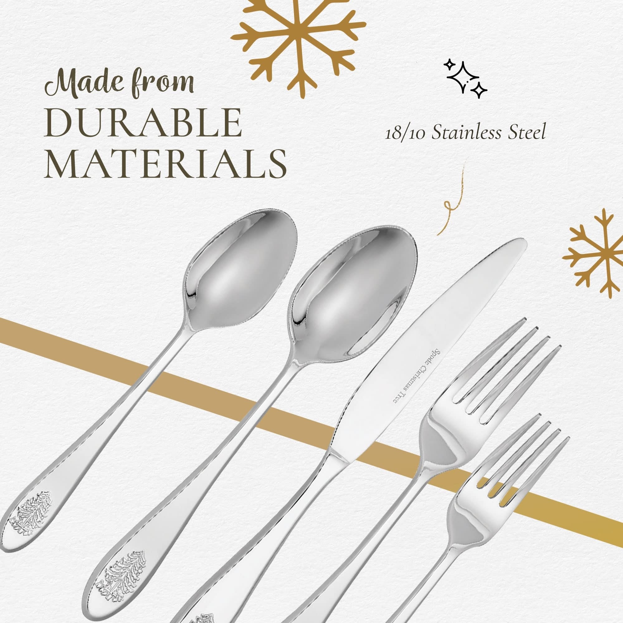 Spode Christmas Tree 20 Piece Flatware Set L x W x