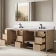 preview thumbnail 59 of 72, Vanity Art Lucerne Freestanding Bathroom Vanity with Stone Top, Hidden Power Station, Hair Dryer Holder, USB Charging Shelf