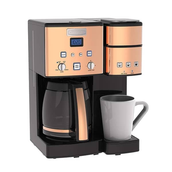 Cuisinart 12 Cup Programmable Single-Serve Brewer, Black, Coffee