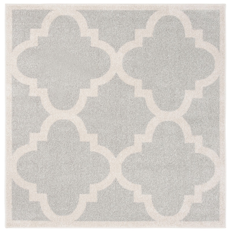 SAFAVIEH Amherst Elvana Modern Rug - 5' Square - Light Grey/Beige