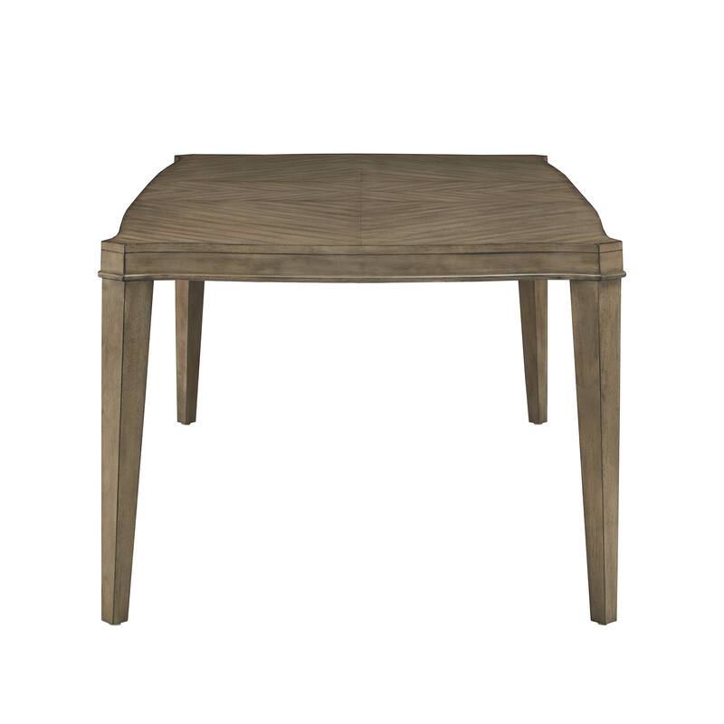 Fiona Antique Taupe Wood Extending Dining Table by iNSPIRE Q Classic
